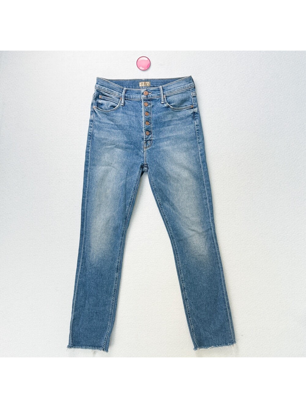 MOTHER Pixie Dazzler Ankle Fray Jeans Womens 27